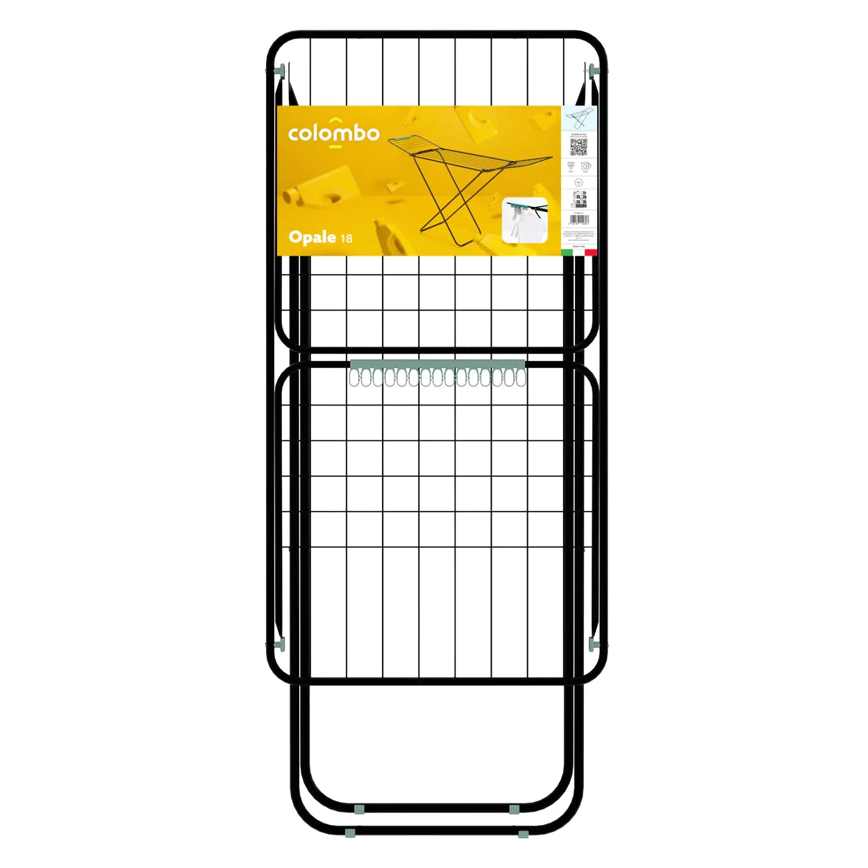 Stendibiancheria opale con ali l 178 x h 114 x p 55 cm