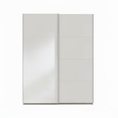 Armadio 150x223h cm bianco opaco con 2 ante scorrevoli