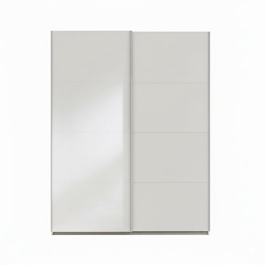 Armadio 150x223h cm bianco opaco con 2 ante scorrevoli