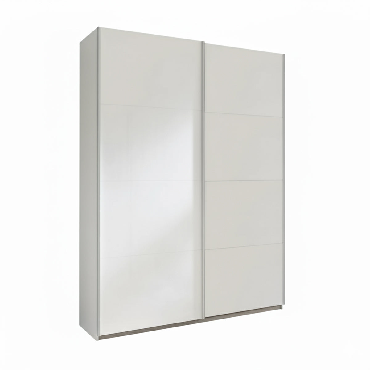 Armadio 150x223h cm bianco opaco con 2 ante scorrevoli