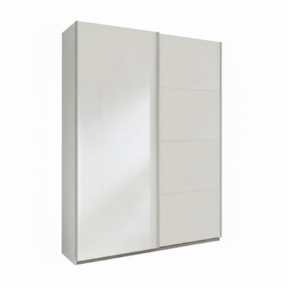 Armadio 150x223h cm bianco opaco con 2 ante scorrevoli