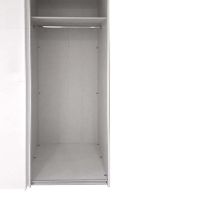 Armadio 2 ante scorrevoli bianco opaco 150x60x223 cm