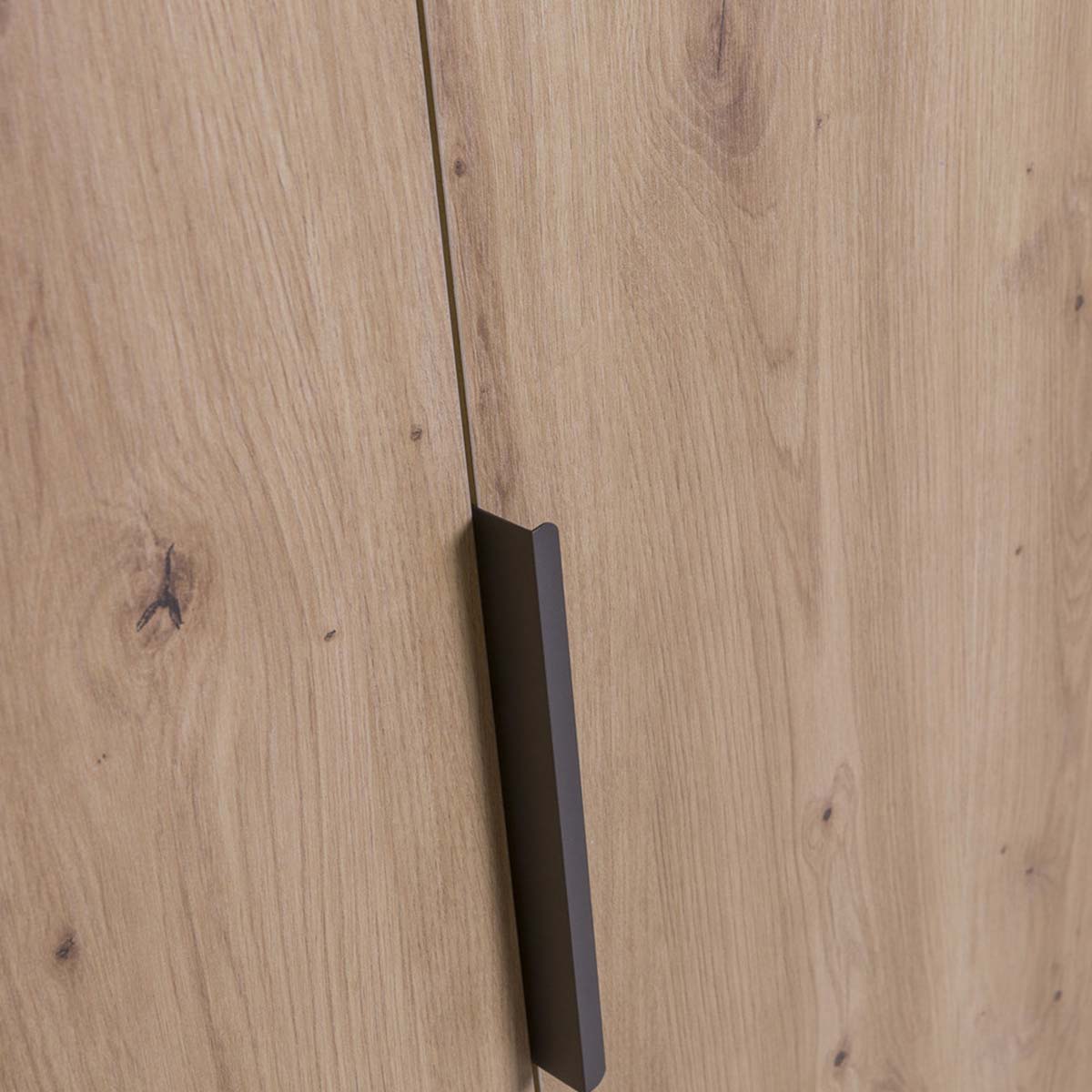 Armadio 120x184h cm rovere con 3 ante e 2 cassetti