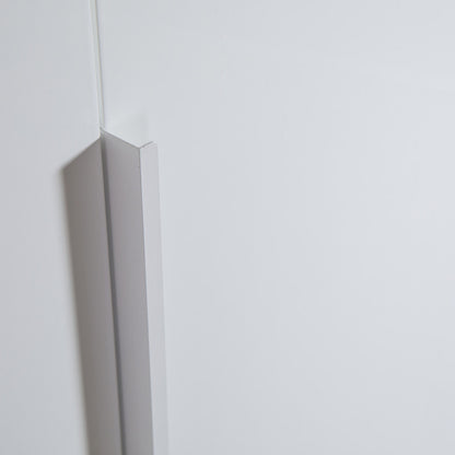 Armadio 162x200h cm bianco laccato con 4 ante e 2 cassetti