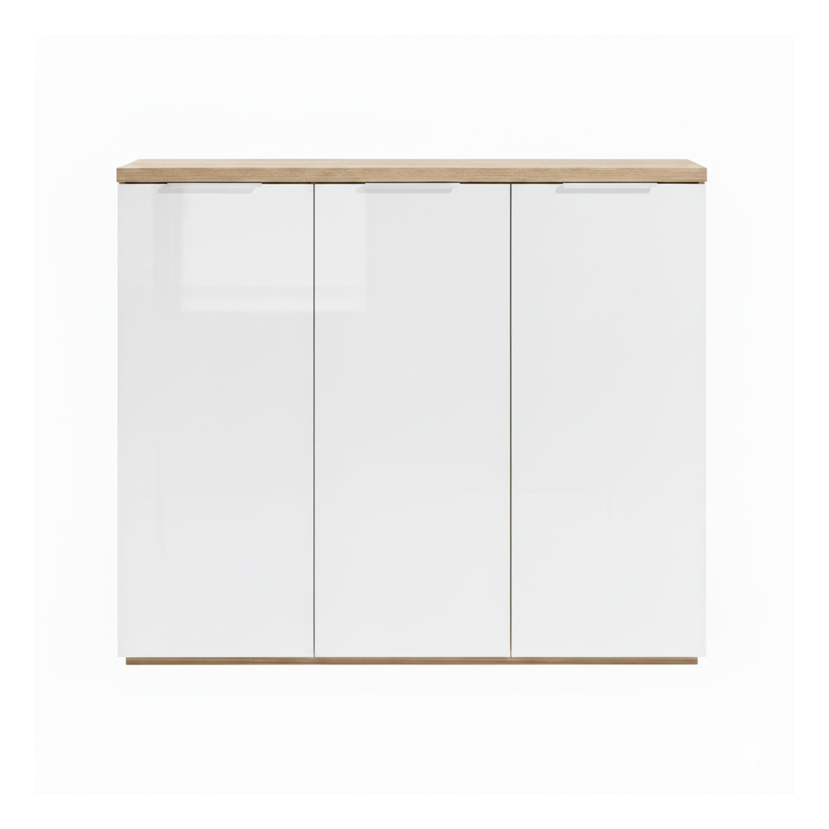 Mobile multiuso 120x102h cm bianco laccato con 3 ante