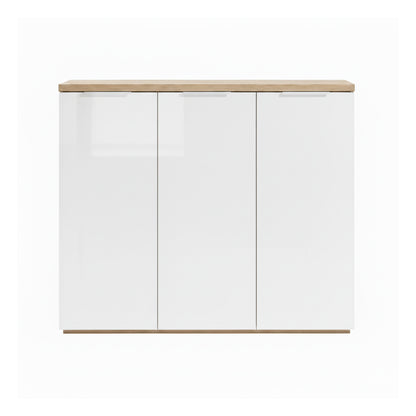 Mobile multiuso 120x102h cm bianco laccato con 3 ante