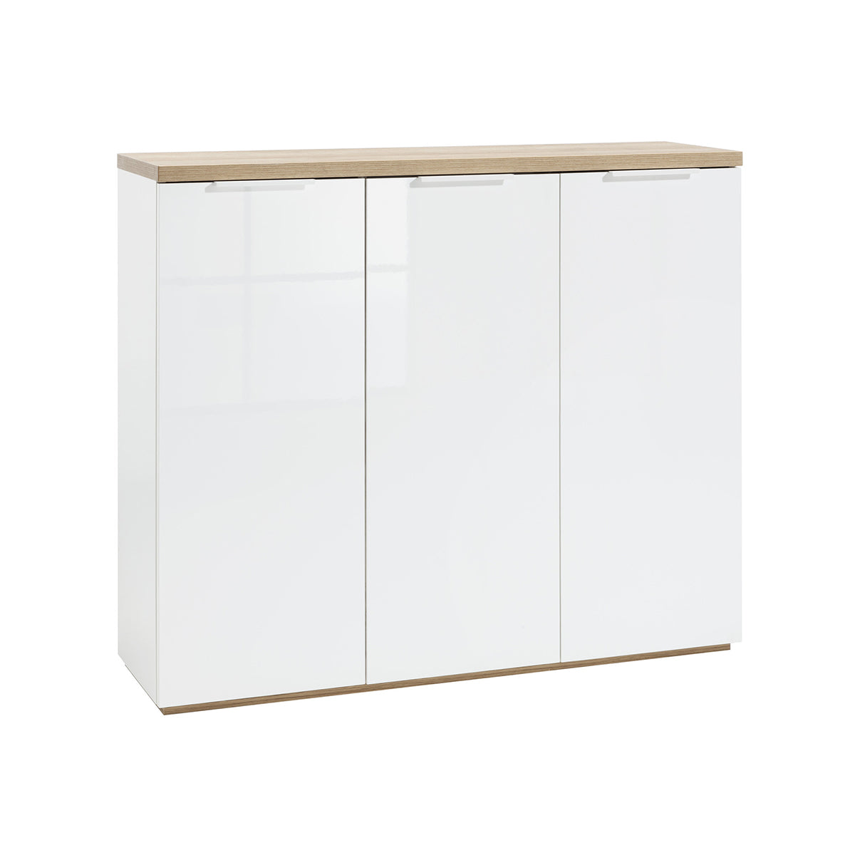 Mobile multiuso 120x102h cm bianco laccato con 3 ante