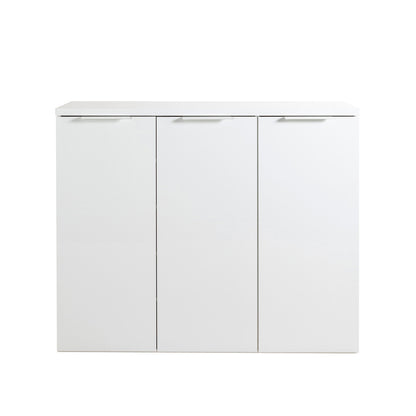 Mobile contenitore 120x102h cm bianco laccato con 3 ante
