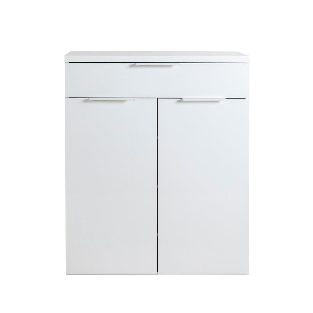 Mobile multiuso 82x102h cm bianco laccato con 2 ante e 1 cassetto