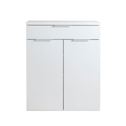 Mobile multiuso 82x102h cm bianco laccato con 2 ante e 1 cassetto