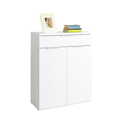 Mobile multiuso 82x102h cm bianco laccato con 2 ante e 1 cassetto