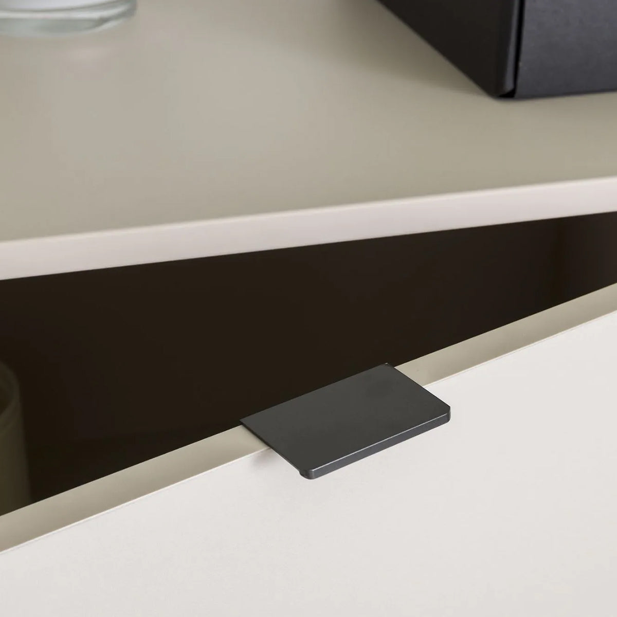 Mobile multiuso 120x126h cm cashmere/rovere cannettato con 2 ante