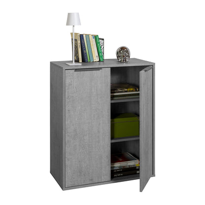 Mobile multiuso 72x87h cm cemento con 2 ante