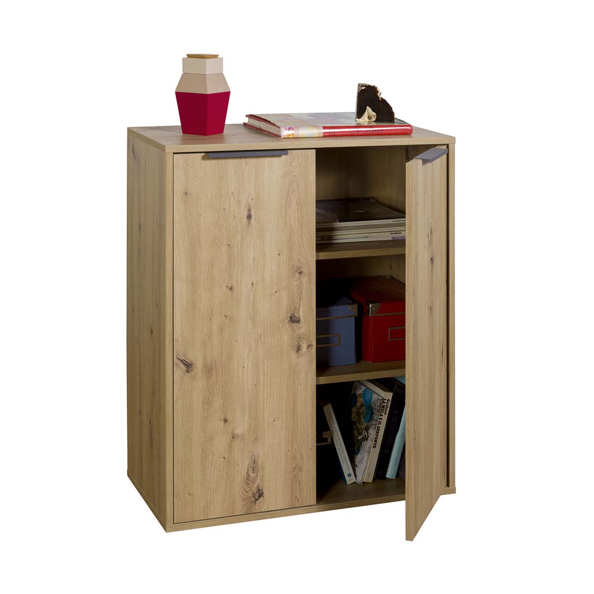 Mobile multiuso 72x87h cm rovere artisan con 2 ante