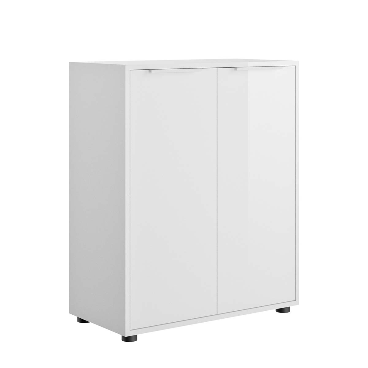 Mobile multiuso 72x87h cm bianco laccato con 2 ante