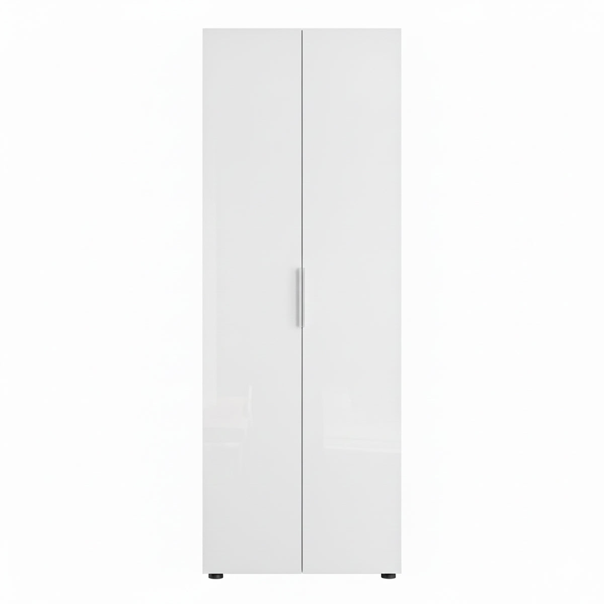 Armadio a colonna 69x181h cm bianco laccato con 2 ante