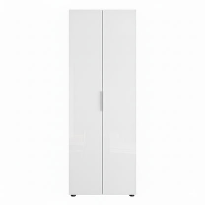 Armadio a colonna 69x181h cm bianco laccato con 2 ante