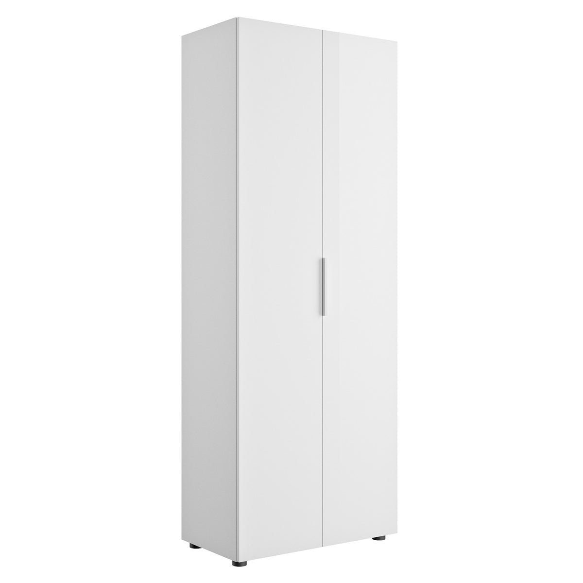 Armadio a colonna 69x181h cm bianco laccato con 2 ante
