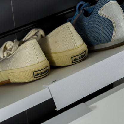 Scarpiera slim 65x173h cm bianca con 5 ante a ribalta