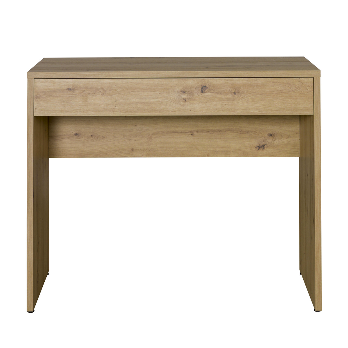 Scrivania 110x81h cm rovere con 1 cassetto