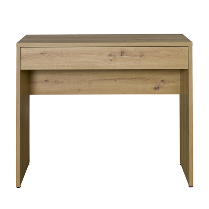 Scrivania 110x81h cm rovere con 1 cassetto
