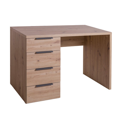 Scrivania 60x75h cm rovere con 4 casssetti