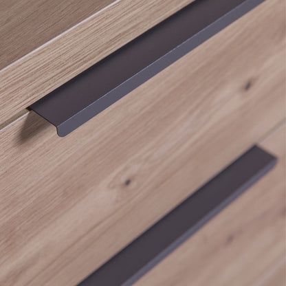 Scrivania 60x75h cm rovere con 4 casssetti