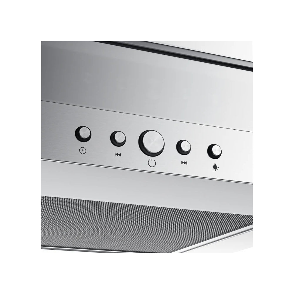 Cappa aspirante a parete TGL a T Faber 90 cm 580m3 acciaio inox e vetro