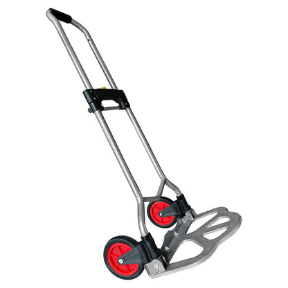 Carrello portapacchi pieghevole portata max 60 kg con manico retrattile e ruote