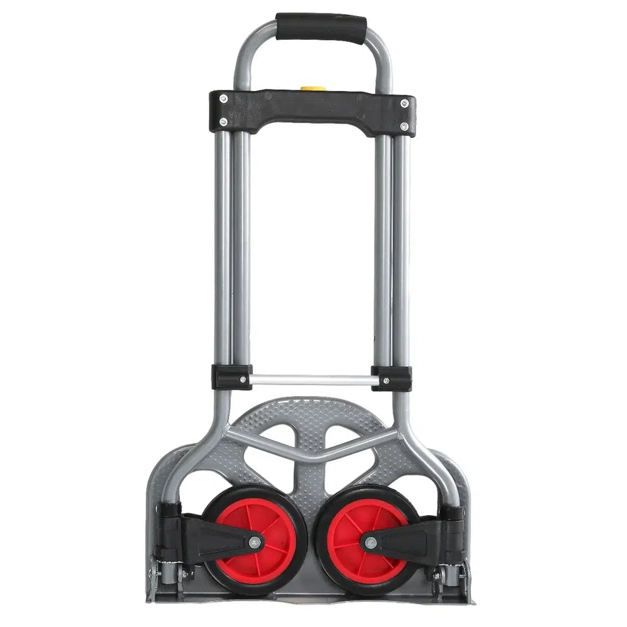 Carrello portapacchi pieghevole portata max 60 kg con manico retrattile e ruote