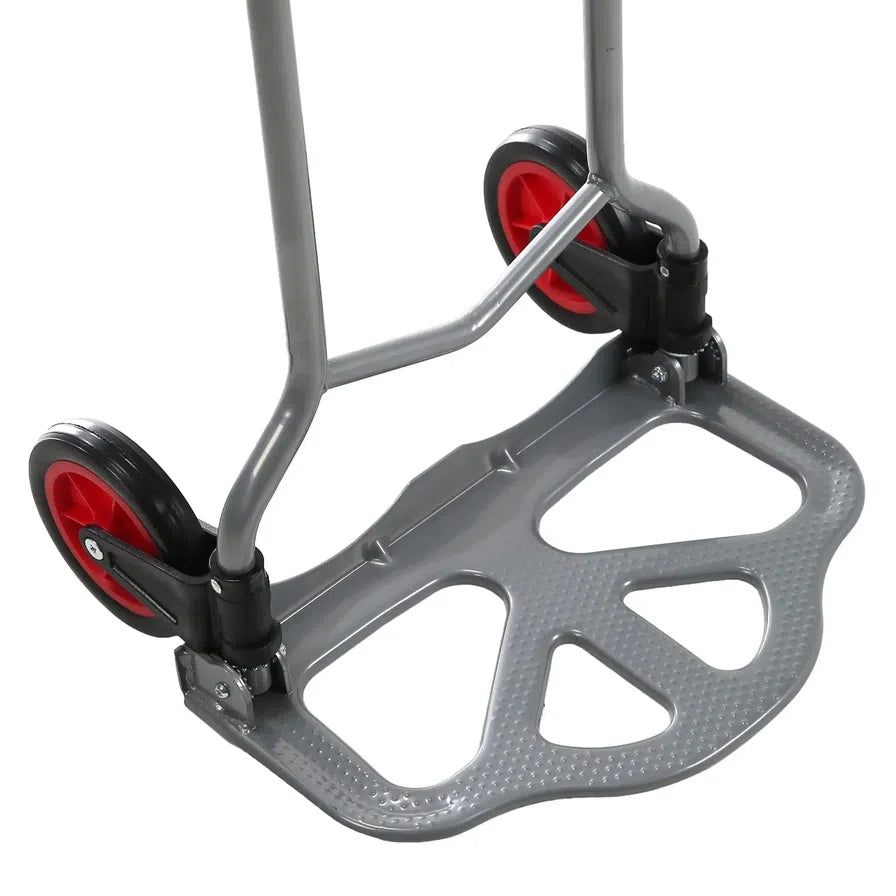Carrello portapacchi pieghevole portata max 60 kg con manico retrattile e ruote