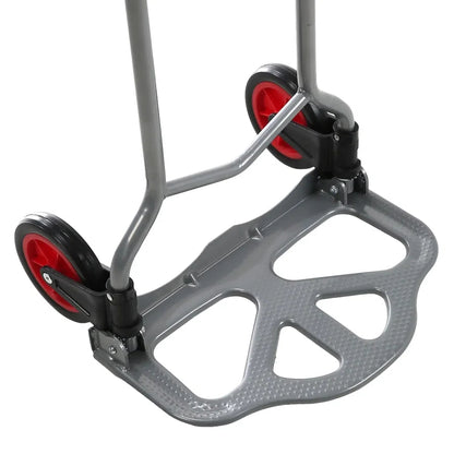 Carrello portapacchi pieghevole portata max 60 kg con manico retrattile e ruote