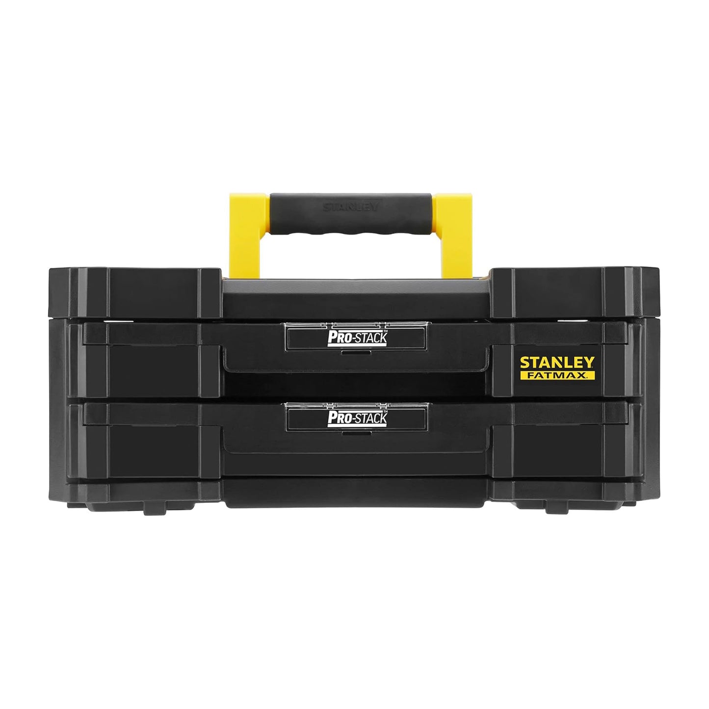 Cassettiera portautensili Stanley Pro-stack Fatmax 2 cassetti 8 lt nero FMST1-71969