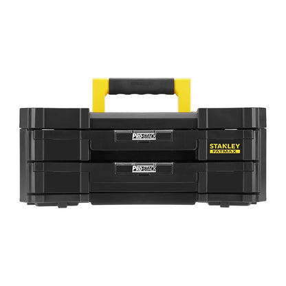 Cassettiera portautensili Stanley Pro-stack Fatmax 2 cassetti 8 lt nero FMST1-71969