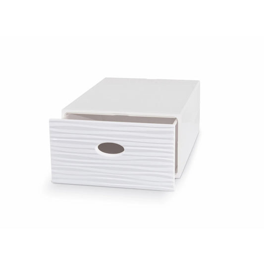 Cassetto contenitore impilabile Domopak Qbox wave large 28x40x15 cm