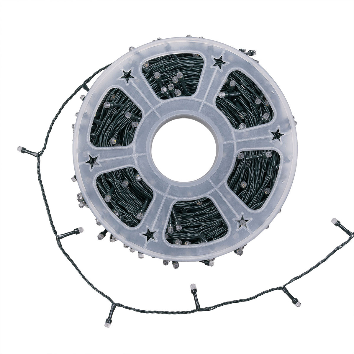 Catena luci di Natale MaxiLED diamante 50 m 500 led bianco caldo Lotti 78734