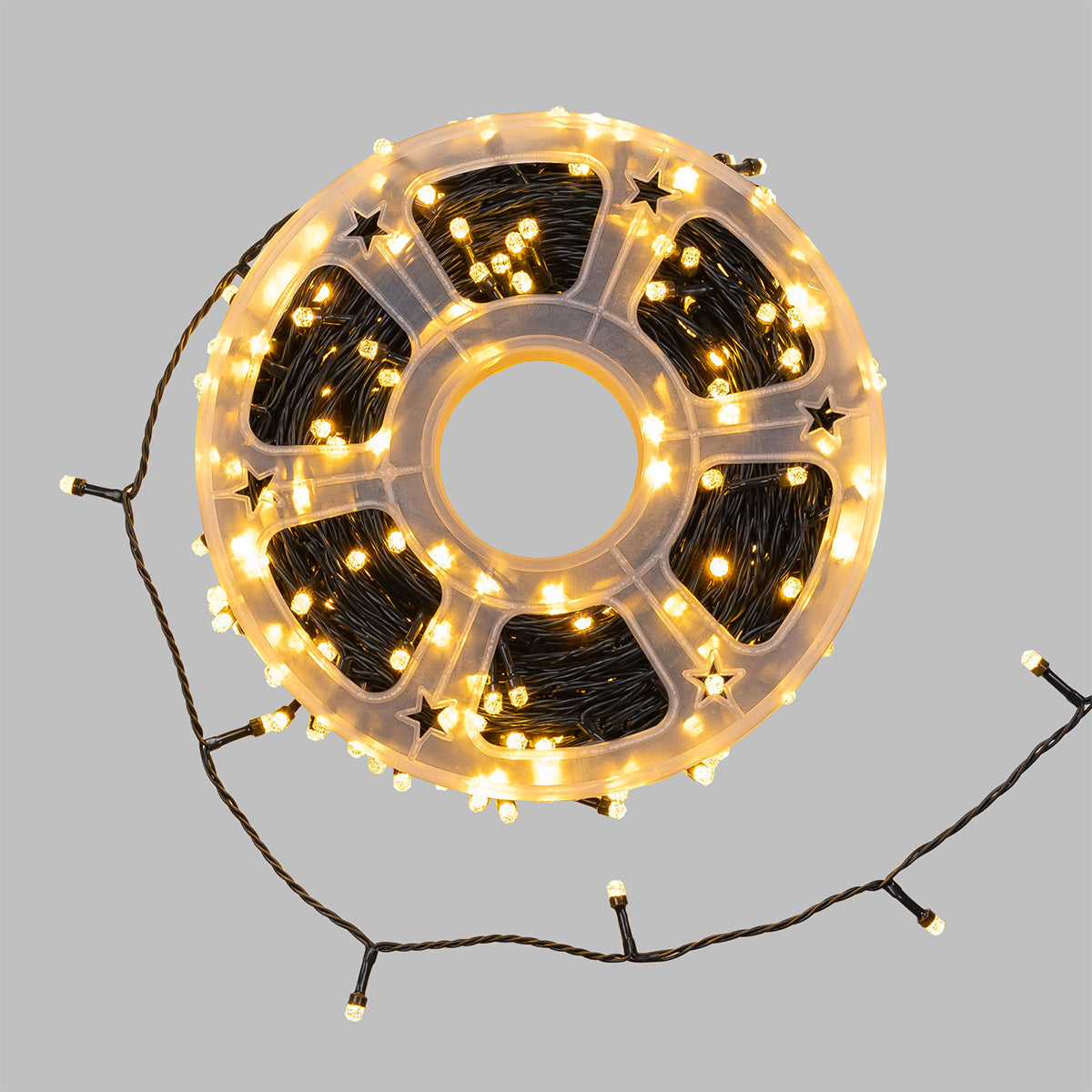 Catena luci di Natale MaxiLED diamante 50 m 500 led bianco caldo Lotti 78734