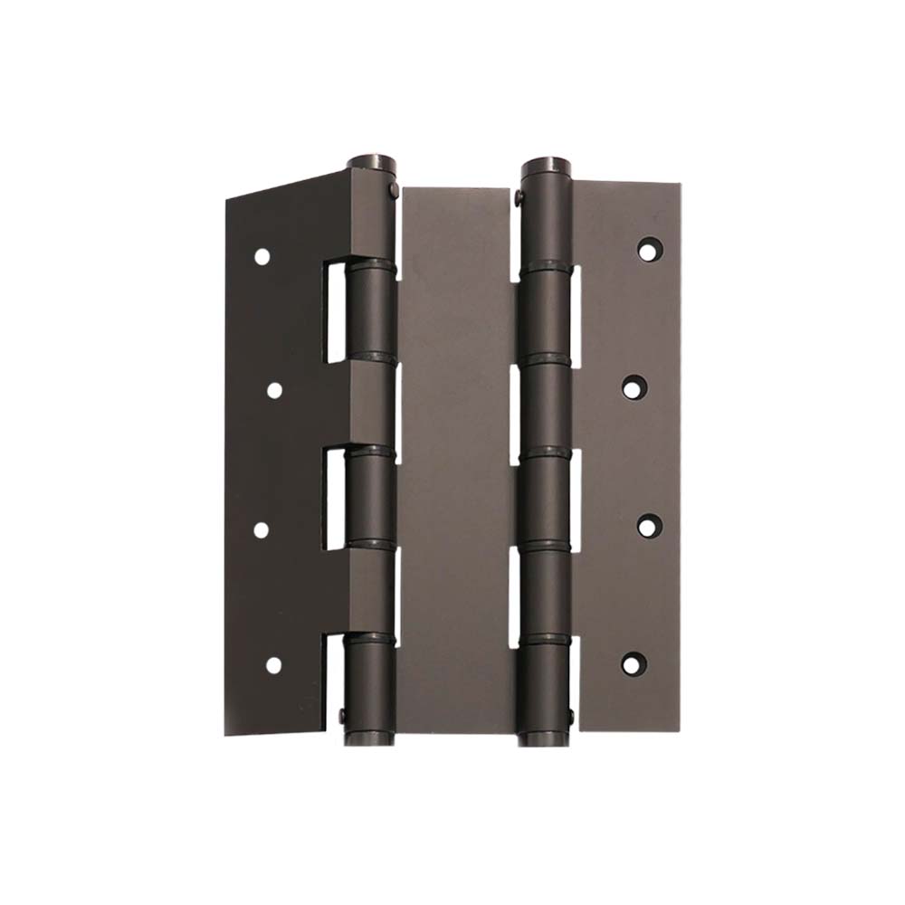 Cerniera a doppia azione Justor 180x45 mm in alluminio nero