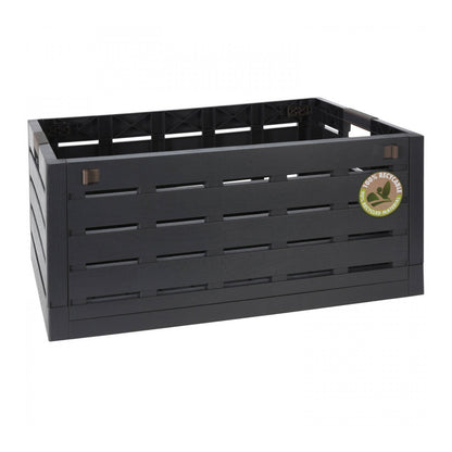 Contenitore pieghevole nera 60 lt 59x38x27,5 cm