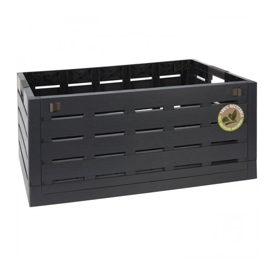 Contenitore pieghevole nera 60 lt 59x38x27,5 cm