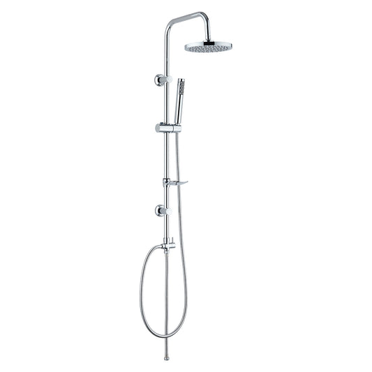Colonna doccia tondo con soffione 20 cm e doccetta ECO
