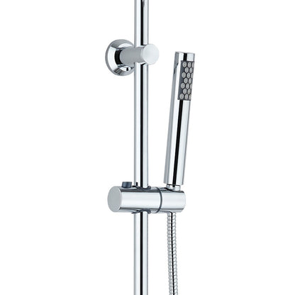 Colonna doccia tondo con soffione 20 cm e doccetta ECO