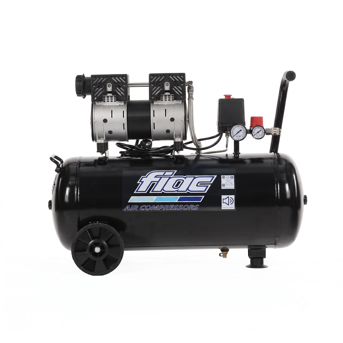 Compressore d'aria portatile 50 Litri Fiac Super Silent 50 oil-free 59 dB 8 bar