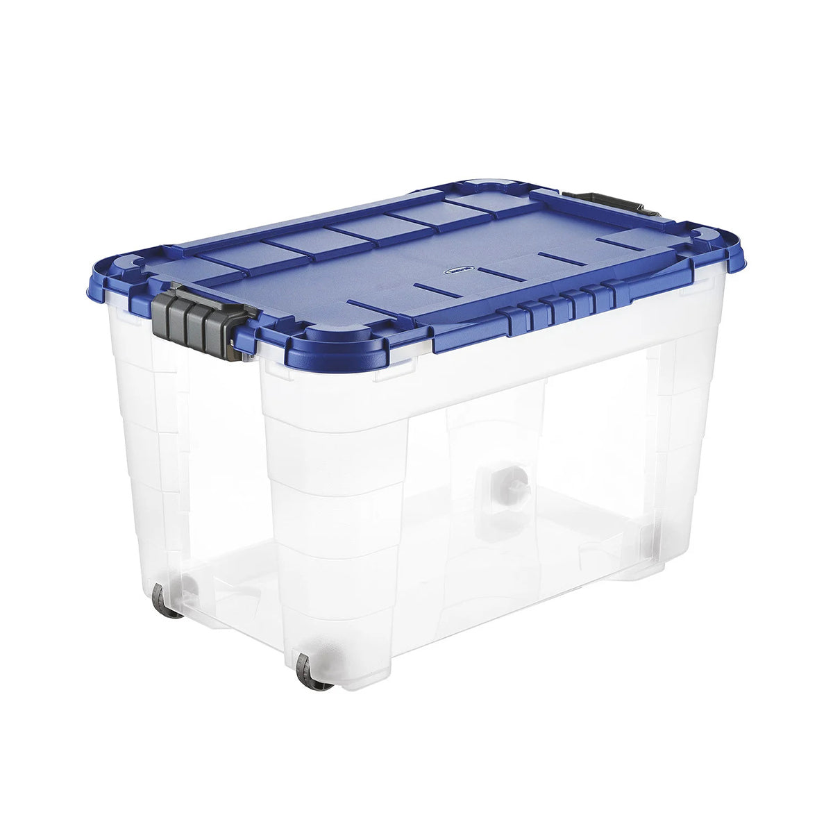 Contenitore box in plastica 4UP con coperchio e ruote 60LT 59x39x36 cm