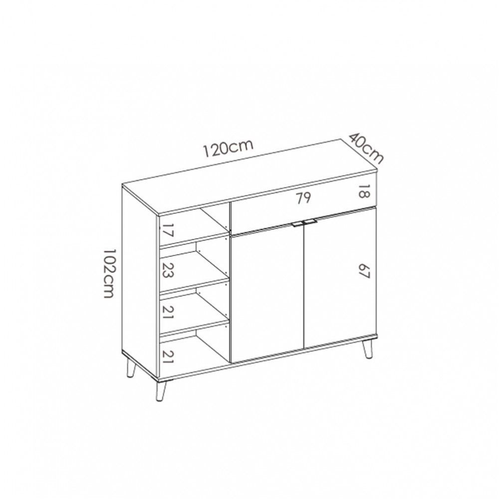 Mobile da cucina 102x120x40 cm con cassetto wok bianco e naturale