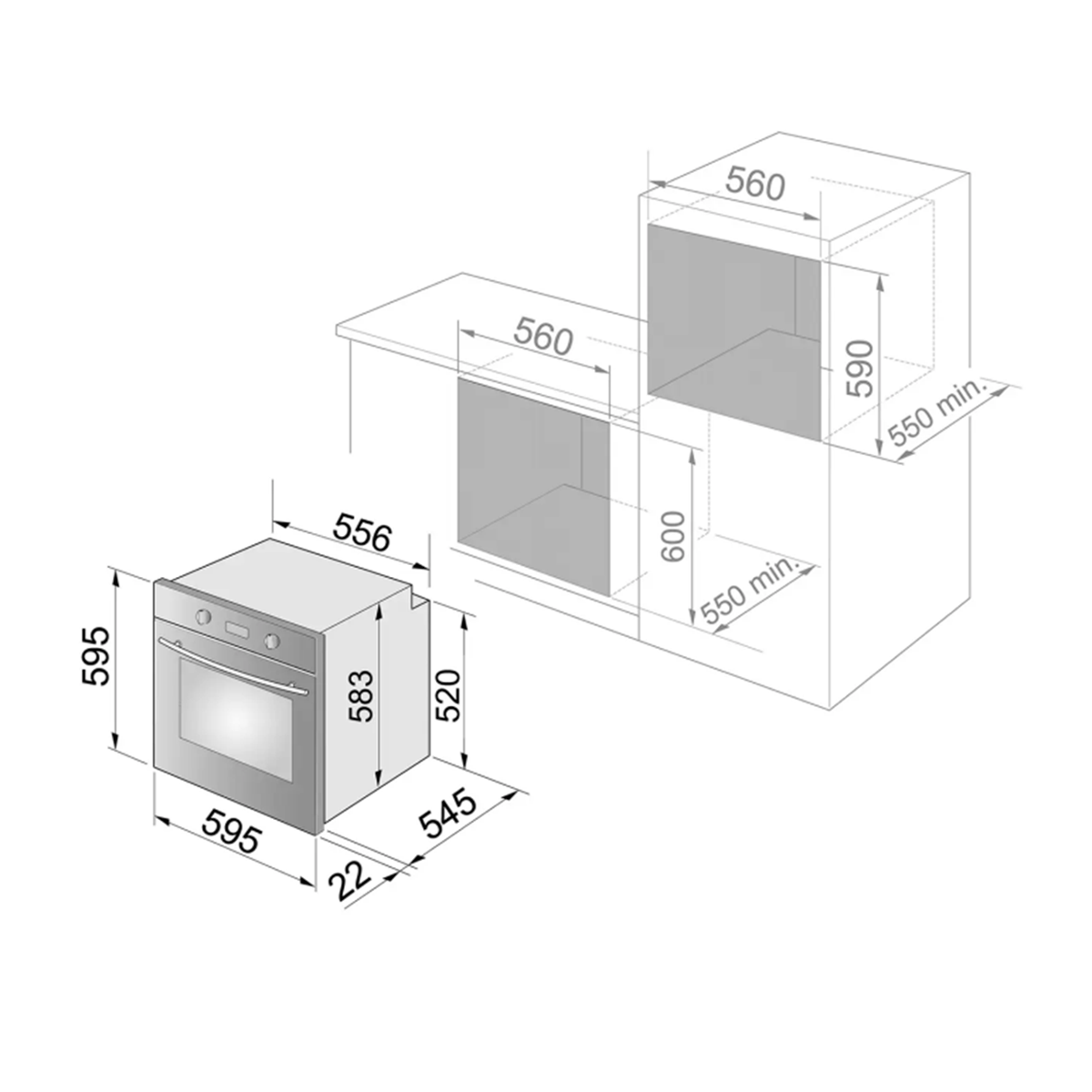 Forno elettrico da incasso multifunzione 60 cm avena De Longhi CM9LAV