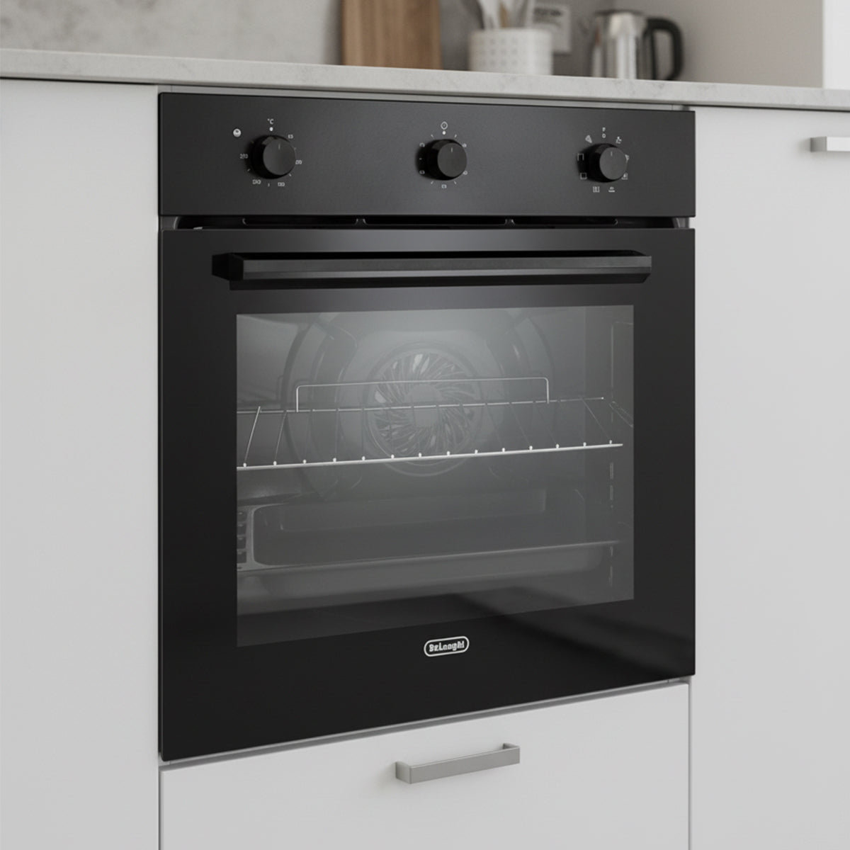 Forno da incasso elettrico multifunzione 60 cm nero De Longhi FLM6LN