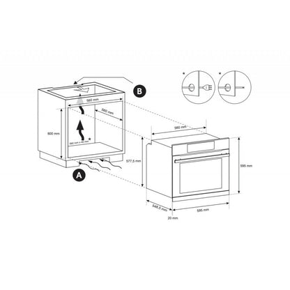 Forno De Longhi FLM6LX ad incasso elettrico 65 lt classe A in acciaio inox