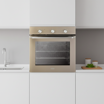 De Longhi forno da incasso multifunzione ventilato 60 cm 74 litri tortora NSM7TLPPP