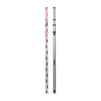 DeWalt asta graduata telescopica da 1,2 mt a 5 mt per laser in alluminio DEO734-XJ